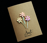 Just Because Stems - handcrafted Card - dr20-0010